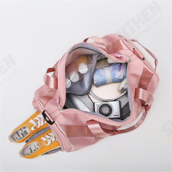 Waterproof Dry Wet Seperation Shoe Compartment Fitness Yoga Bag Sports Gym Handbag Duffle Shoulder Bag