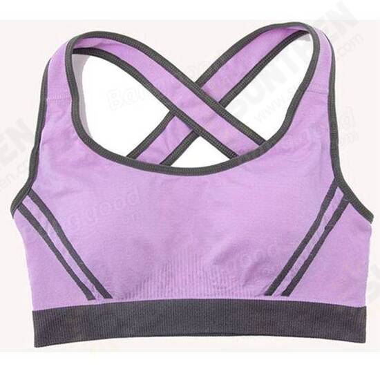 Wireless Yoga Underwear Sportswear Cross Sports Bra Seamless And Comfort