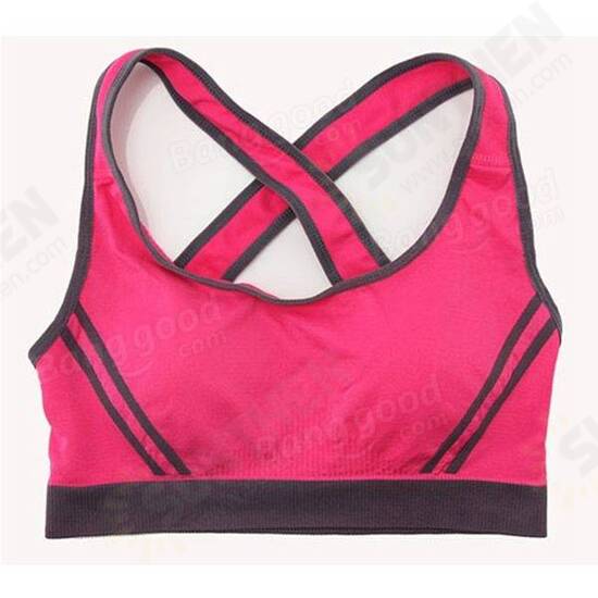 Wireless Yoga Underwear Sportswear Cross Sports Bra Seamless And Comfort