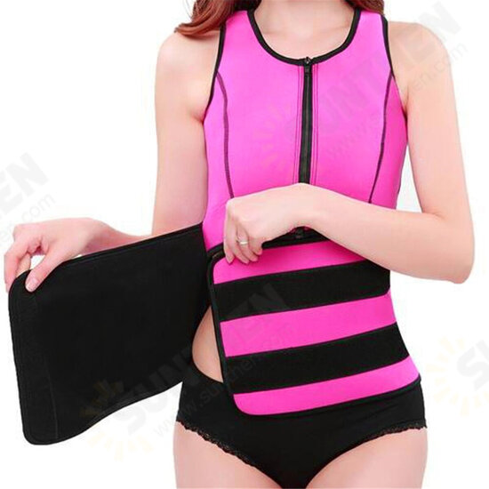 Women Adjustable Sauna Slimming Sweat Belt Vest Waist Body Shaper Tank Tops Fitness Yoga Vest