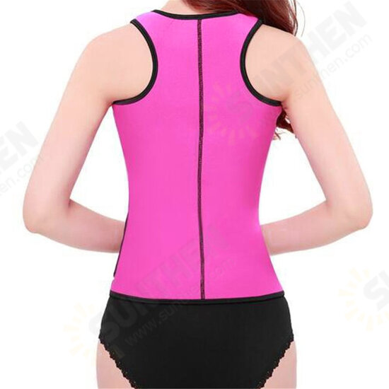 Women Adjustable Sauna Slimming Sweat Belt Vest Waist Body Shaper Tank Tops Fitness Yoga Vest