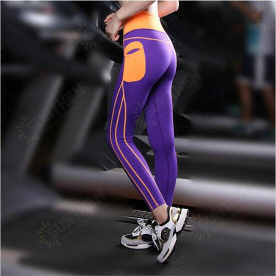 Women Breathable Quick Dry Sport Pants High Elastic Skinny Patchwork Pocket Yoga Legging