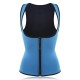 Women Front Zip Sports Trainer Cincher Corset Waist Shapewear Vest Plus Size Polyester Neoprene Vest