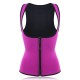 Women Front Zip Sports Trainer Cincher Corset Waist Shapewear Vest Plus Size Polyester Neoprene Vest