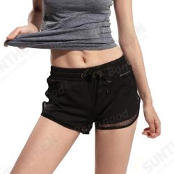 Women Mesh Gym Shorts Fitness Running Breathable Trousers Quick Dry Cooldry With Lining Women Mesh Gym Shorts Fitness Running Breathable Trousers Quick Dry Cooldry With Lining