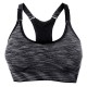 Women Space Dyeing Wireless Bra Shakeproof Stretch Push Up Bras Top Seamless Padded Vest