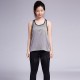 Women Sport Two Pieces Sleeveless Vest Wirelss Shockproof Bra Quick Dry High Elastic Fitness Vest