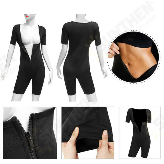 Womens Shapewear Full Body Sweat Shaper Slimming Fitness Gym Sport Sauna Suit Vest