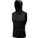 Mens Hooded Sleeveless Running Jackets Boy Sports Vest With Pocket Zip Fitness Gym Quick Dry Workout Tops Wear