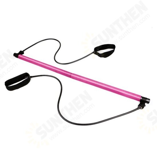 Yoga Pull Rods Pilates Bar Kit Abdominal Resistance Bands Body Fitness Sport Gym Fitness Building Puller