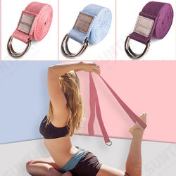 Yoga Stretch Strap D-Ring Inelastic Sport Fitness Arm Legs Waist Training Yoga Rope Exercise Tools