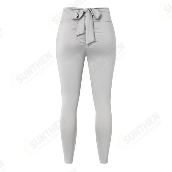 Fitness Exercise Pants Bow Tie Pants Buttocks Breathable Comfortable Women's Yoga Pants Fitness Exercise Pants Bow Tie Pants Buttocks Breathable Comfortable Women's Yoga Pants