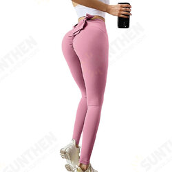 Fitness Exercise Pants Bow Tie Pants Buttocks Breathable Comfortable Women's Yoga Pants Fitness Exercise Pants Bow Tie Pants Buttocks Breathable Comfortable Women's Yoga Pants