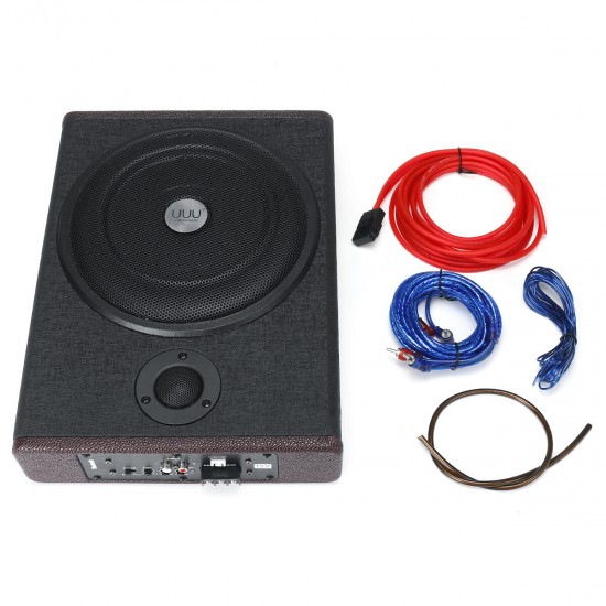 10 Inches Ultra-thin Car Seat Subwoofer Car Active Subwoofer Audio Speaker Amplifier