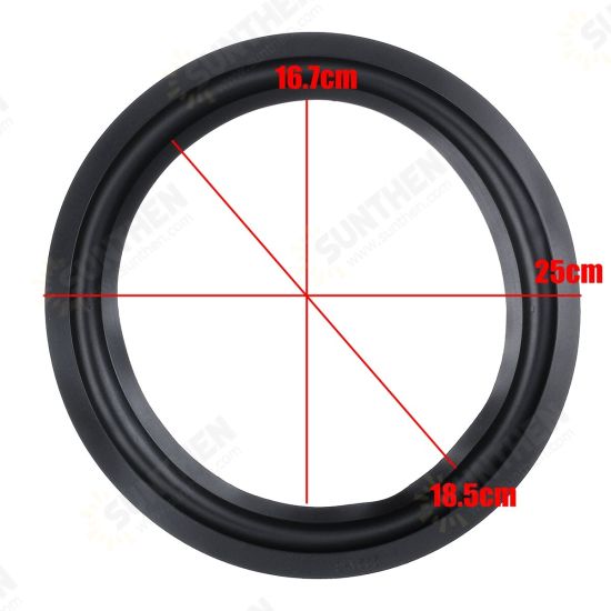 10 inch Black Soft Speaker Rubber Surrounds Horn Ring Repair Kit