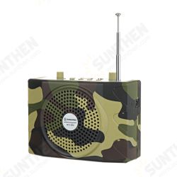 25W Rechargeable Camouflage Hunting Speaker Sound Decoy 100Hz-10KHz FM Radio MP3 Player with Remote Control for Hunting Meeting Tour Guide 25W Rechargeable Camouflage Hunting Speaker Sound Decoy 100Hz-10KHz FM Radio MP3 Player with Remote Control for Hunting Meeting Tour Guide