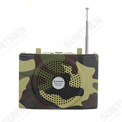 25W Rechargeable Camouflage Hunting Speaker Sound Decoy 100Hz-10KHz FM Radio MP3 Player with Remote Control for Hunting Meeting Tour Guide 25W Rechargeable Camouflage Hunting Speaker Sound Decoy 100Hz-10KHz FM Radio MP3 Player with Remote Control for Hunting Meeting Tour Guide