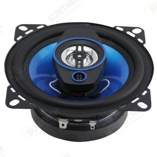 2Pcs 4 Inch PZ-4062B 50W 3-way Coaxial Car Speaker HIFI Stereo Sound PP Rubber Surround Headset