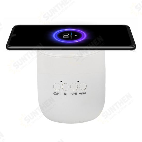 3-in-1 Qi Wireless Charging Phone Stand TF Card Playback HIFI Stereo bluetooth Speaker