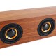 30W Wood Grain Wireless bluetooth Soundbar Six Drivers LED Display Clock Stereo Home Theater Soundbar Speaker