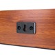 30W Wood Grain Wireless bluetooth Soundbar Six Drivers LED Display Clock Stereo Home Theater Soundbar Speaker