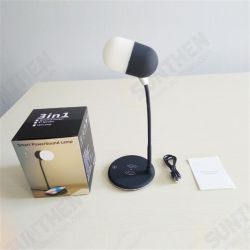 4 in 1 LED Desk Lamp Wireless Charging 3 Mode Touch Headset With bluetooth HD Music Speaker 4 in 1 LED Desk Lamp Wireless Charging 3 Mode Touch Headset With bluetooth HD Music Speaker