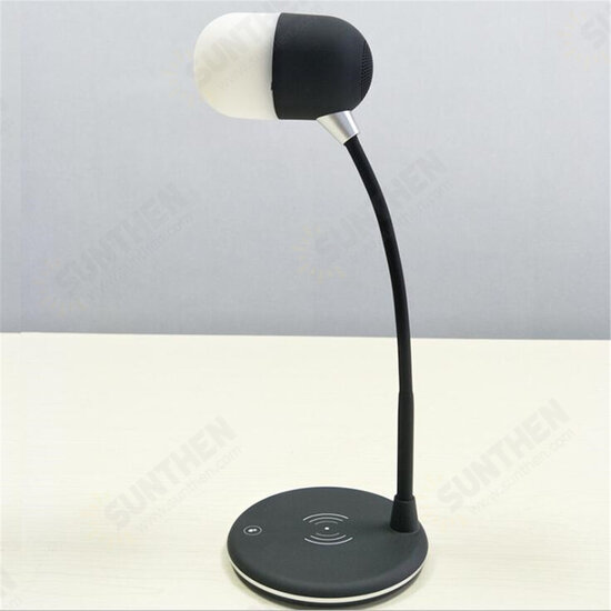 4 in 1 LED Desk Lamp Wireless Charging 3 Mode Touch Headset With bluetooth HD Music Speaker