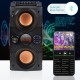 40W Big Power Portable bluetooth Speaker Outdoor Wireless Subwoofer Boombox Column Sound Music Center Support AUX TF FM Radio