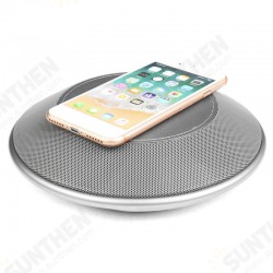 8 in 1 bluetooth Speaker 2000mAh QI Wireless Charge FM NFC Alarm Clock Charging Pad Subwoofer 8 in 1 bluetooth Speaker 2000mAh QI Wireless Charge FM NFC Alarm Clock Charging Pad Subwoofer