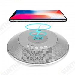 8 in 1 bluetooth Speaker 2000mAh QI Wireless Charge FM NFC Alarm Clock Charging Pad Subwoofer 8 in 1 bluetooth Speaker 2000mAh QI Wireless Charge FM NFC Alarm Clock Charging Pad Subwoofer