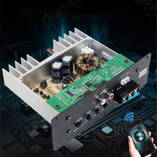 800W Full Tone Pure Bass Car Subwoofer Core Car Amplifier Board 12V High Power Subwoofer Amplifier