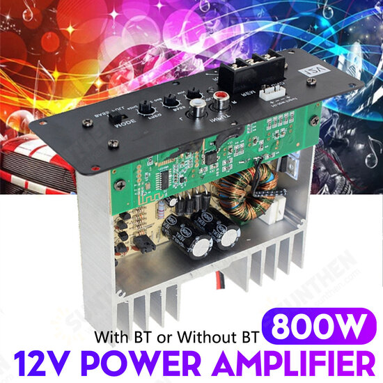 800W Full Tone Pure Bass Car Subwoofer Core Car Amplifier Board 12V High Power Subwoofer Amplifier