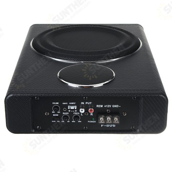 8inch 800W Car Subwoofer Speaker 12V Power Amplifier bluetooth Audio Super Bass Music Player Alloy Fuselage Double Horn