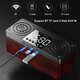 A10 Wooden Portable bluetooth 5.0 Speaker Alarm Clock Wireless Speakers Support TF AUX USB FM Radio for Smart Phone PC