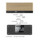 A10 Wooden Portable bluetooth 5.0 Speaker Alarm Clock Wireless Speakers Support TF AUX USB FM Radio for Smart Phone PC