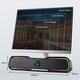 Computer Game Speaker PC Speaker Gaming Wired Desktop Computer Sound Bar with Stereo Sound Colorful LED Light