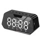 B118 bluetooth 5.0 Speaker Alarm Clock Multiple Play Modes LED Mirror Speaker with FM Function 360° Surround Stereo Sound Real-time Temperature Display 3600mAh B118 bluetooth 5.0 Speaker Alarm Clock Multiple Play Modes LED Mirror Speaker with FM Function 