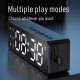 B119 bluetooth 5.0 Speaker Alarm Clock Multiple Play Modes LED Mirror Speaker with FM Function 360° Surround Stereo Sound Real-time Temperature Display 2800mAh