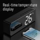 B119 bluetooth 5.0 Speaker Alarm Clock Multiple Play Modes LED Mirror Speaker with FM Function 360° Surround Stereo Sound Real-time Temperature Display 2800mAh