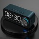 B126 bluetooth 5.0 Speaker Alarm Clock Night Light Multiple Play Modes LED Display 360° Surround Stereo Sound 1800mAh Battery Life