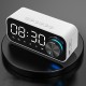 B126 bluetooth 5.0 Speaker Alarm Clock Night Light Multiple Play Modes LED Display 360° Surround Stereo Sound 1800mAh Battery Life