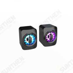 A1 Computer Smart Portable Speaker 2.0 Channel HIFI 3.5 Audio Interface RGB Cool Lighting Effect A1 Computer Smart Portable Speaker 2.0 Channel HIFI 3.5 Audio Interface RGB Cool Lighting Effect