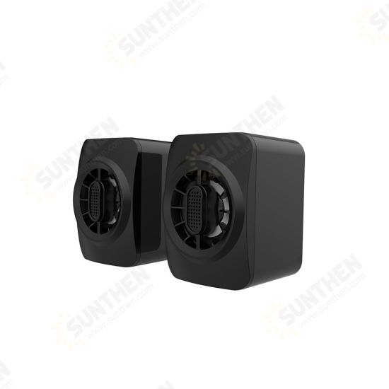 A1 Computer Smart Portable Speaker 2.0 Channel HIFI 3.5 Audio Interface RGB Cool Lighting Effect