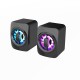 A1 Computer Smart Portable Speaker 2.0 Channel HIFI 3.5 Audio Interface RGB Cool Lighting Effect