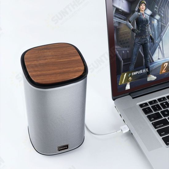 bluetooth 5.0 Desktop Computer Stereo Speaker USB Sound Card Mobile Computer Connection