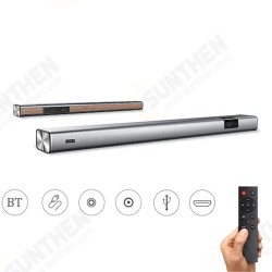 bluetooth Speaker 40W DSP Soundbar LED Touch Screen BT5.0 USB Optical Coaxial AUX HDMI Remote Control Metal Wooden Home Theater bluetooth Speaker 40W DSP Soundbar LED Touch Screen BT5.0 USB Optical Coaxial AUX HDMI Remote Control Metal Wooden Home Theater