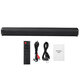 BS-10 bluetooth 5.0 Soundbar 4x5W Bass TV Speaker AUX TF USB RCA Home TV Theater System Remote FM Radio 2000mAh Battery