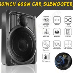 10inch Car Subwoofer Speaker 600W 12V 360° Stereo Super Bass Active Subwoofer Ultra-thin Body Under Seat Power Amplifier 10inch Car Subwoofer Speaker 600W 12V 360° Stereo Super Bass Active Subwoofer Ultra-thin Body Under Seat Power Amplifier