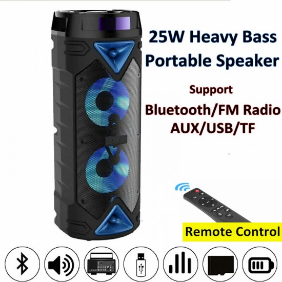 60cm Subwoofer 25W bluetooth Speaker Height bluetooth Subwoofer With Processor Party Speaker Outdoor Speaker Subwoofer Radio APP Card Speaker