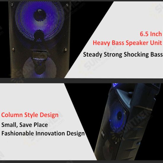 60cm Subwoofer 25W bluetooth Speaker Height bluetooth Subwoofer With Processor Party Speaker Outdoor Speaker Subwoofer Radio APP Card Speaker